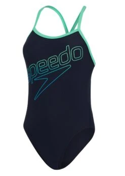 Speedo Hyperboom Turnback Swimsuit - True Navy/ Fake Green/ Pool -Best Swimming Equipment tumbnail 4b6f4418 a08f 40ab b520 b3ac2b511d5d