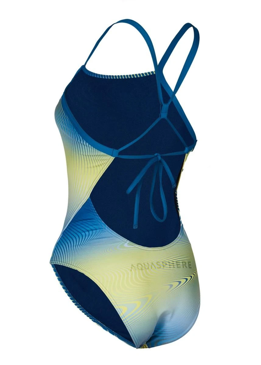 Aqua Sphere Essential Tie Back Swimsuit - Lightning Wave 7 Aqua Sphere Essential Tie Back Swimsuit - Lightning Wave - Image 5