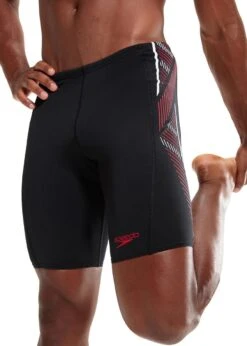 Speedo Tech Panel Jammer - Black/ Fed Red/ White -Best Swimming Equipment tumbnail 5f501208 0a64 4899 a8ed 941dfac08d35