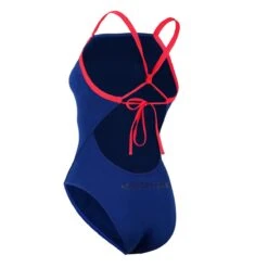 Aquasphere Essentials Tie Back Swimsuit - Navy Blue / Red