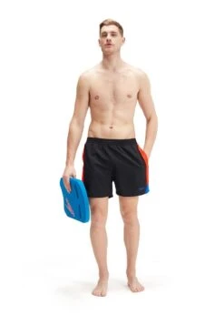 Speedo Hyper Boom Splice 16" Watershort - Black/Volcanic Orange/True Colbalt -Best Swimming Equipment tumbnail 6448491f cbd1 4b58 b38e e70039e391a4