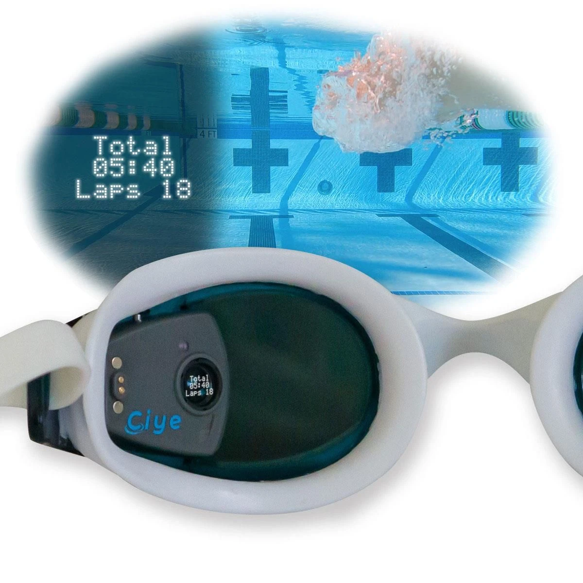 Finis Smart Goggle - White/Smoke 6 Finis Smart Goggle - White/Smoke - Image 4