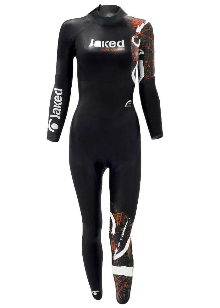 Jaked Womens FFWW Wetsuit - Black / Coral 4 Jaked Womens FFWW Wetsuit - Black / Coral - Image 2