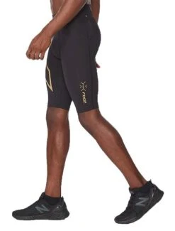 2XU Men's Light Speed Compression Shorts - Black/ Gold -Best Swimming Equipment tumbnail 7459f008 d625 4d1b 8904 85102a50d57b