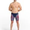 Arena Marble Print Jammer - Navy/Red/Multi