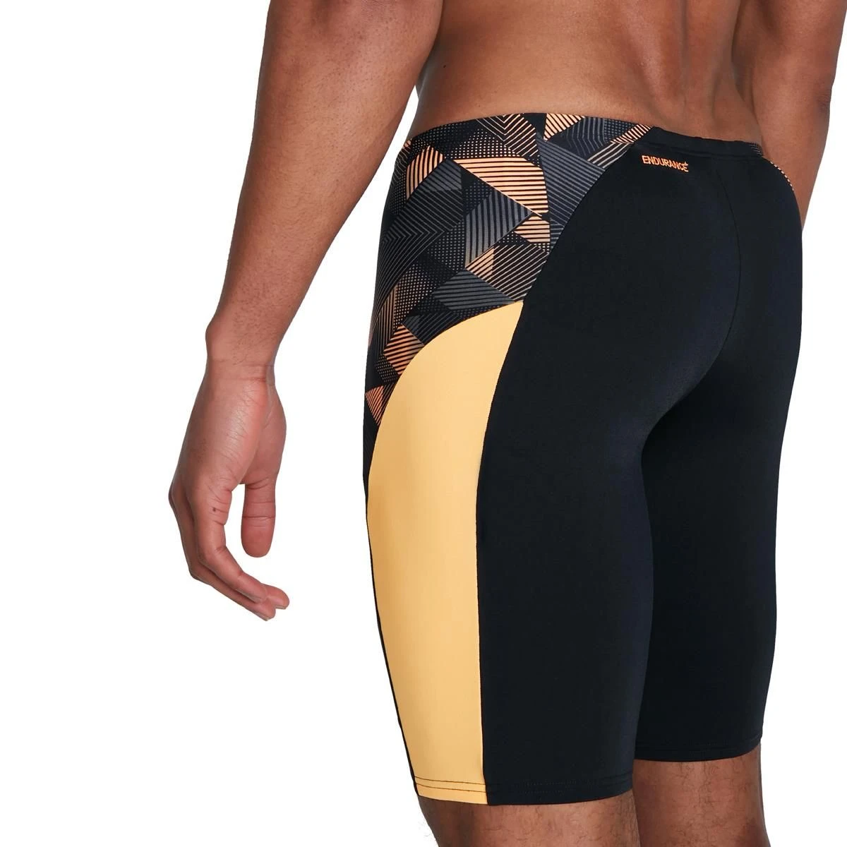 Speedo ECO END+ Splice Jammer - Black/ Papaya Punch/ USA Charcoal 5 Speedo ECO END+ Splice Jammer - Black/ Papaya Punch/ USA Charcoal - Image 3