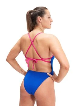 Speedo Solid Tie Back Swimsuit - Chroma Blue/ Electric Pink 11 Speedo Solid Tie Back Swimsuit - Chroma Blue/ Electric Pink -Best Swimming Equipment tumbnail 95551d92 edef 4e3a 96c9 085b90ec1f8d