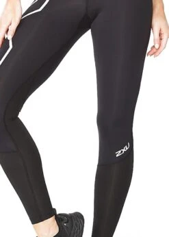 2XU Women's Aero Vent Mid-Rise Compression Tights - Black/ Silver Reflective -Best Swimming Equipment tumbnail 9781d331 8acd 43ed b4d3 d2399f0e331d