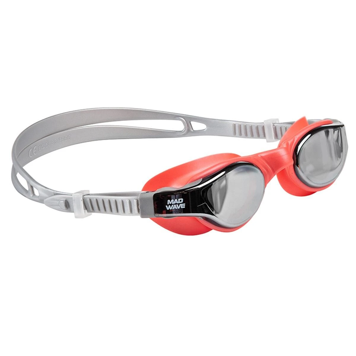 Mad Wave Ray Mirror Goggles - Coral 4 Mad Wave Ray Mirror Goggles - Coral - Image 2