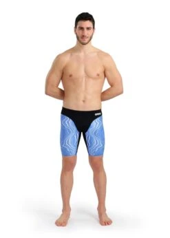 Arena Marble Print Jammer - Black/Royal/Multi -Best Swimming Equipment tumbnail a06215ab b6f7 4005 bb29 d2bb2774cea6