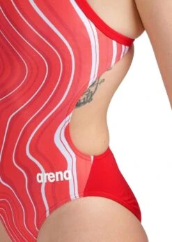 Arena Marbled Challenge Back Swimsuit - Red/Multi -Best Swimming Equipment tumbnail b130756c eb10 4f55 a39c d1e5543e0f97