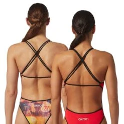 Akron Mog Reversible Swimsuit - Red/Multi