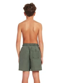 Zoggs Boys Mosman Washed 15 Inch Shorts - Khaki