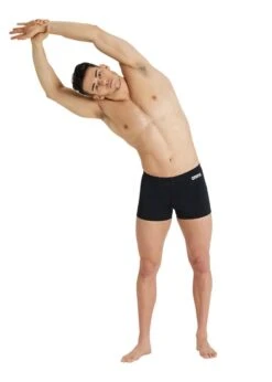 Arena Team Solid Swim Short - Black/White -Best Swimming Equipment tumbnail ce032c17 b016 4f1f 9d37 07b3772e41ab