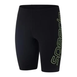 Speedo Boom Logo Placement Jammer - Black/ Bright Zest -Best Swimming Equipment tumbnail d010b339 0c0e 4576 9d02 71443403a5a8