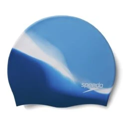 Speedo Multi Colour Silicone Cap - Blissful Blue/ Aegean Blue/ White