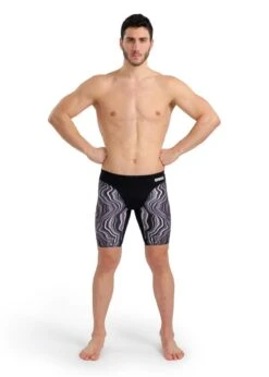 Arena Marble Print Jammer - Black/Multi -Best Swimming Equipment tumbnail db1ea990 7f38 47cb a444 0f8dc7e236e2
