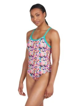 Zoggs Strikeback Swimsuit - Rhythm Print