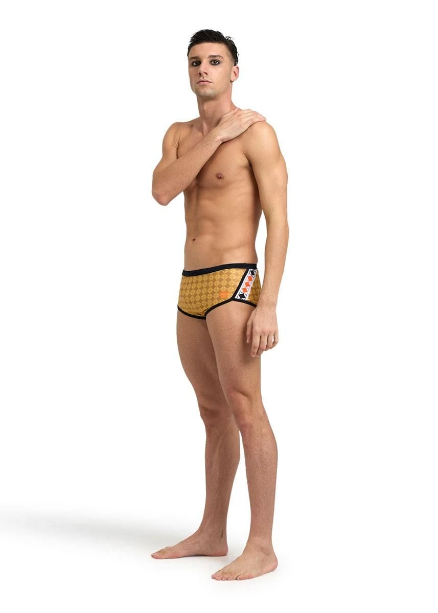 Arena 50th Anniversary Limited Edition Low Waist Short - Gold/Multi/Black 5 Arena 50th Anniversary Limited Edition Low Waist Short - Gold/Multi/Black - Image 3