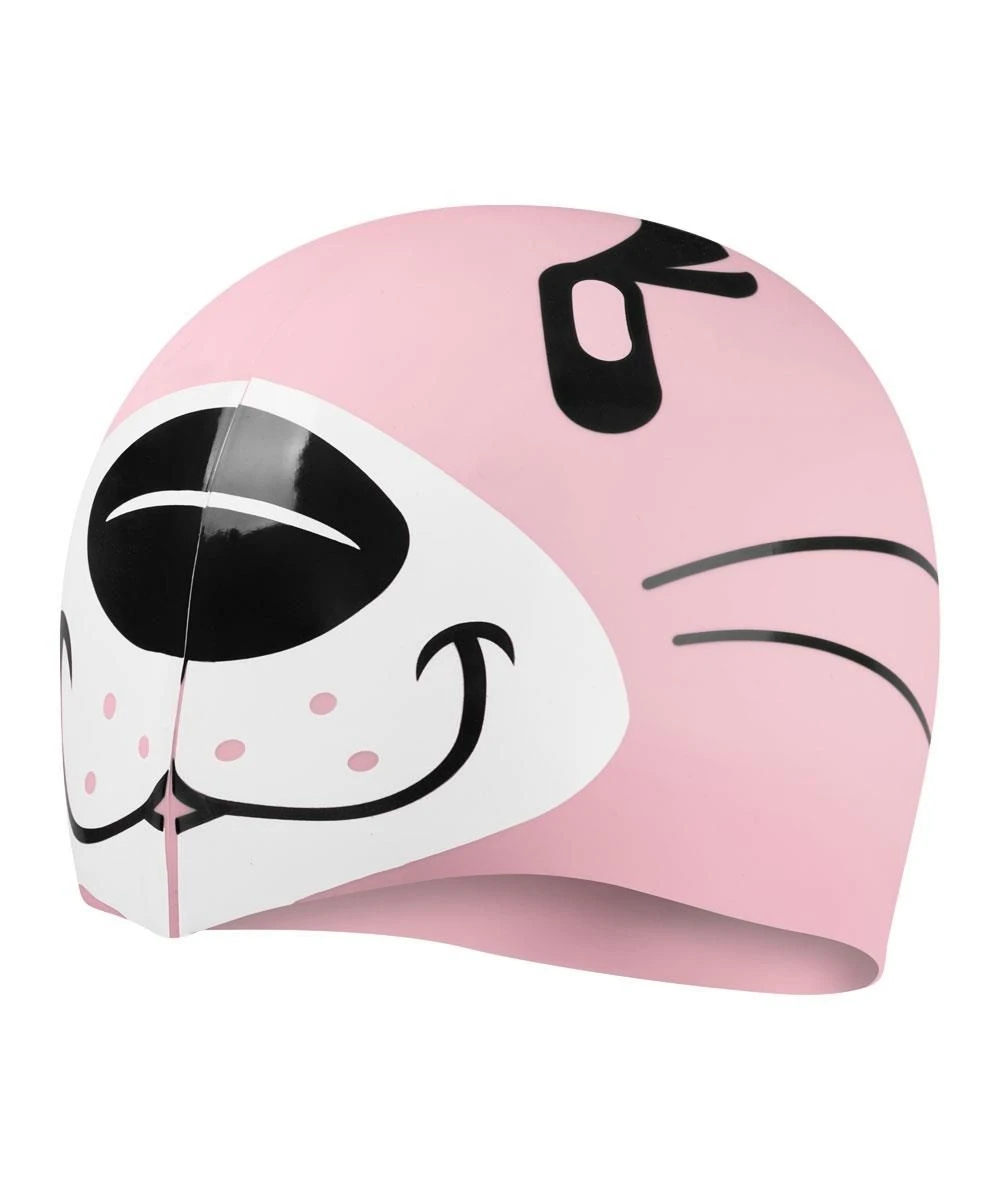 Speedo Infant Learn To Swim Aria Sea Otter Swim Cap - Pink 4 Speedo Infant Learn To Swim Aria Sea Otter Swim Cap - Pink - Image 2