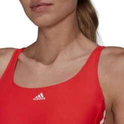 Adidas MID 3-Stripes Swimsuit - Red/White -Best Swimming Equipment tumbnail e72f84b5 1b86 48f9 992d d60e27399a63