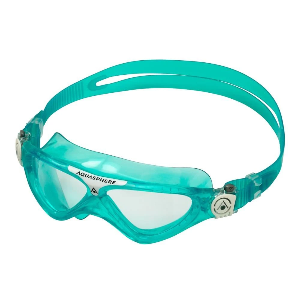Aqusphere Vista Junior Clear Lens Goggles - Green/White 3 Aqusphere Vista Junior Clear Lens Goggles - Green/White