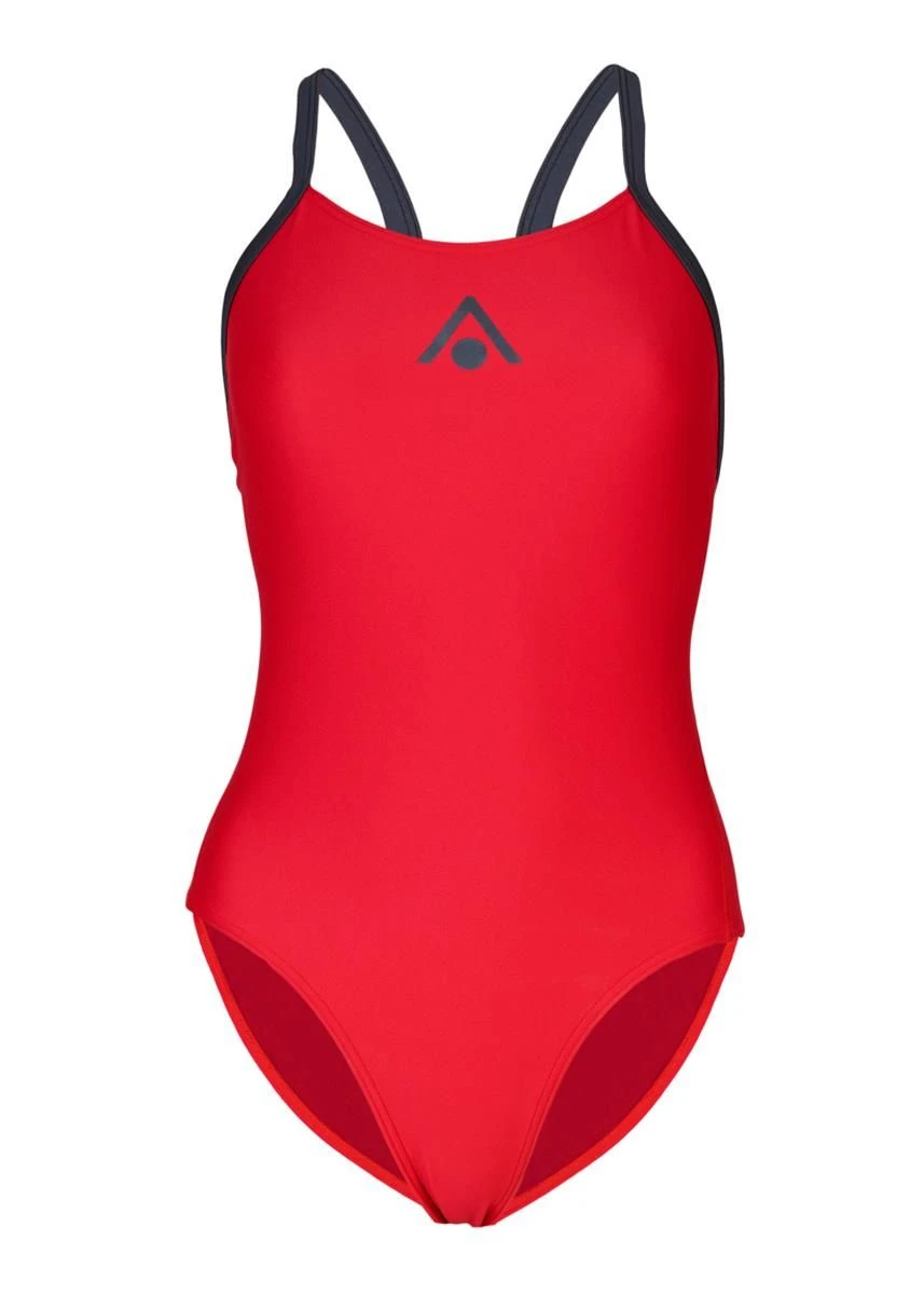 Aqua Sphere Essential Wide Back Swimsuit - Red/ Dark Grey 4 Aqua Sphere Essential Wide Back Swimsuit - Red/ Dark Grey - Image 2