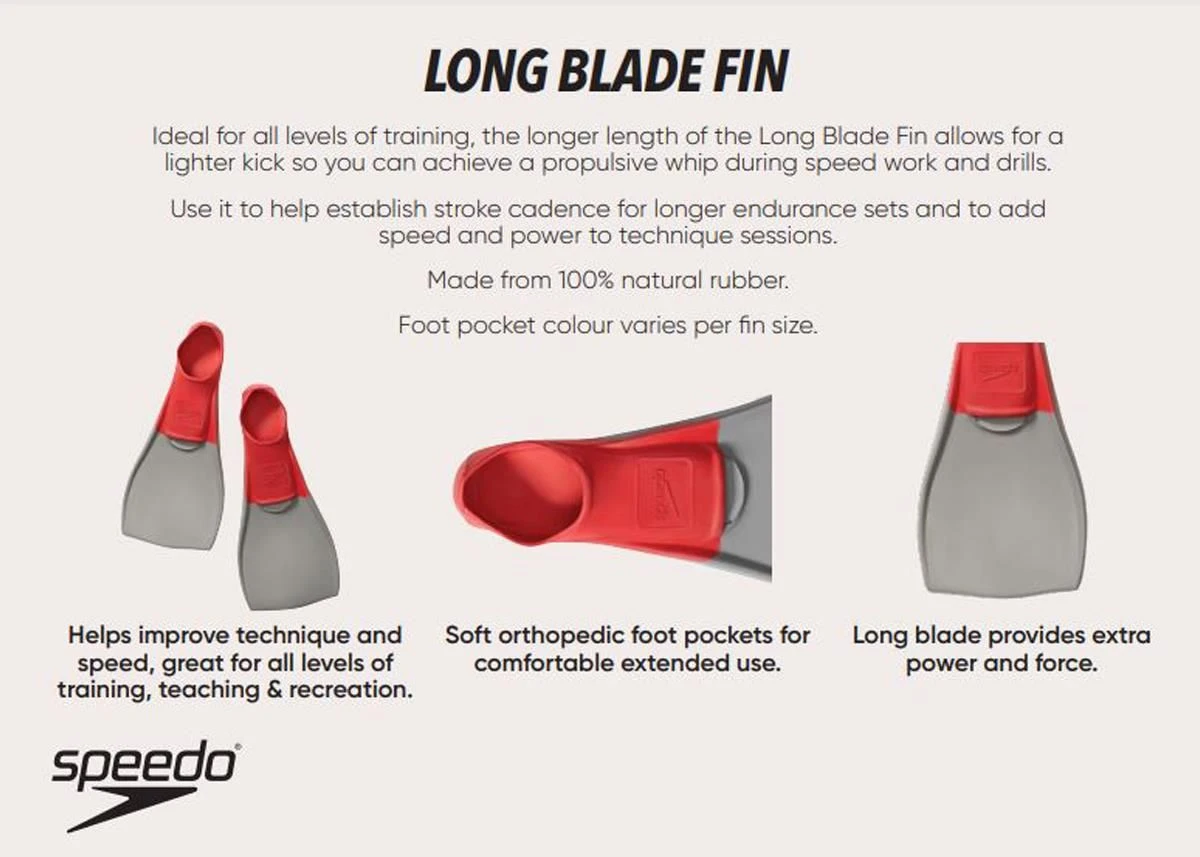 Speedo Long Blade Fins 22 Speedo Long Blade Fins - Image 20