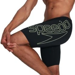 Speedo Boom Logo Placement Jammer - Black/ Bright Zest -Best Swimming Equipment tumbnail f4f876c3 f533 457c 89f7 857d9ac793e0