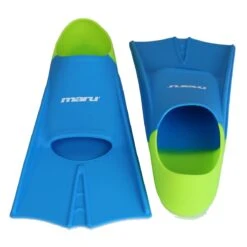 Maru Short Blade Fins - Blue/Lime