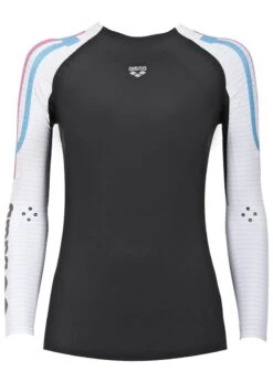 Arena Womens Carbon Compression Long Sleeve -Best Swimming Equipment w carbon compression ls 1d14153 a 40665