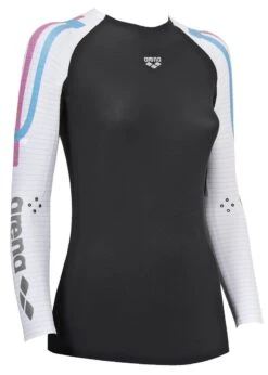 Arena Womens Carbon Compression Long Sleeve -Best Swimming Equipment w carbon compression ls 1d14153 b 40666