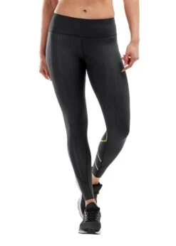 2XU Women's MCS X Training Mid Rise Tights - Black/Gold