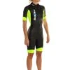Dare2Tri Womens SwimRun GO Wetsuit - Black / Yellow -Best Swimming Equipment womens swim 2rungo model front