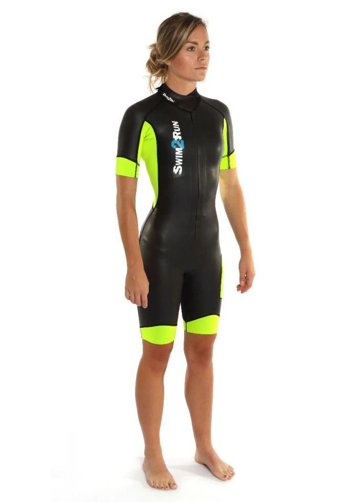 Dare2Tri Womens SwimRun GO Wetsuit - Black / Yellow 3 Dare2Tri Womens SwimRun GO Wetsuit - Black / Yellow